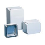 nVent HOFFMAN QLINE™ Q13138PCE Q41 Junction Box, 125 mm H x 125 mm W x 74 mm D, Opaque/Screw Cover, NEMA 4X, Polycarbonate