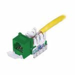 PREMISE WIRING SPEEDGAIN® HXJ5EOR25 8-Position RJ45 Standard Universal Jack, 1 Port, Thermoplastic