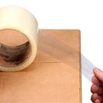 Scotch® 7100244501 371 Medium Duty Tape, 109 yd L 2.83 in W, 1.8 mil THK, Polypropylene Film Backing, Clear
