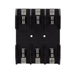 Bussmann J60100-3CR J600 Fuse Block, 600 VAC/VDC, 61 to 100 A, Class J, 8 to 1/0 AWG Wire, 3 Poles