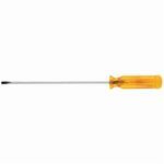 Klein® A216-3 Screwdriver, Cabinet Point, 1/8 in Point, Steel Shank, 6 in OAL, Plastic Handle, Black Oxide/Nickel Chrome Plated, Specifications Met: ASME Specified