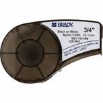 Brady® M21-750-499 M Series Label Cartridge, 16 ft L x 3/4 in W, Nylon, Black/White