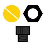 Turck U5134-01 Straight Quick Connect Closure Cap, M12x1 Thread, For Use With Eurofast® Female Cordset and Receptacle, Stainless Steel
