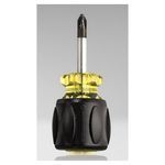 Jonard Tools® SDSP-2 Screwdriver, Phillips Stubby Point, #2 Point, S2 Steel Shank, 3-1/2 in OAL, Rubber Handle