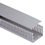 Panduit® Panduct® MC37X37IG2 Type MC Slotted Wall Wiring Duct, 0.2 in Slot, Narrow Slot, 37 mm W x 37 mm D, PVC