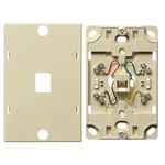 PREMISE WIRING NS722I Phone Wallplate, Screw Connection, 6 Jack Position