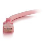 Quiktron® C2G® 00496 Snagless UTP Plenum Ethernet Network Patch Cable, Category: Cat 5e, 24 AWG Stranded Bare Copper Conductor, RJ45 Male Connector, 5 ft Cord Length