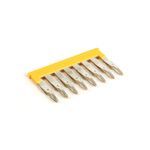 Rockwell Automation Plug-In Center Jumper, 5 mm Center to Center, 8 Pole, Yellow ,