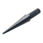 Greenlee® Kwik Stepper® 34401 Multi-Hole Step Bit, 1/8 in Diameter Minimum Hole, 1/2 in Diameter Maximum Hole, 13 Steps, Steel, 13 Hole, 3/8 in Shank