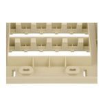Panduit® CFPE10EI-2GY Label Pocket Faceplate, 2 Gangs, 10 Ports, Mini-Com® Module, Surface Mount, ABS