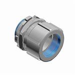 T&B® 8221 Non-Insulated Threadless Conduit Connector, 3/4 in Trade, For Use With IMC/Rigid Conduit, Malleable Iron, Electroplated Zinc/Polished Chrome