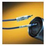 Brady® BMP® 61 BMP® 71 TLS 2200® TLS-PC Link™ PermaSleeve® PSPT-094-1-WT Single Sided Wire Marker Sleeve, 1 in W, 28 to 18 AWG Wire, B-342 Polyolefin