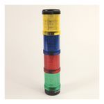 Rockwell Automation Control Tower™ 855EC-B10L4 Flashing Pre-Assembled Stack Light With Cap, 120 VAC, LED Lamp, Red, Specifications Met: UL 508, CSA C22.2 No. 14, EN/IEC 60947-1/60947-5-1, cULus File No. E14840, Guide No. NKCR/NKCR7, CE Marked