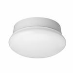 ETI 54606242 Round Spin Light, 120 VAC, 11.5 W Fixture, LED Lamps, White Housing
