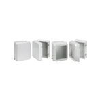 nVent HOFFMAN RHJ1210HWPL2LG HJ Series Wall Mount Enclosure, 13.3 in L x 11.29 in W x 7.1 in D, NEMA 4X, Fiberglass