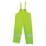 Boss® 3PR0351NL Premium Grade Rain Bib Overall, L, Hi-Viz Fluorescent Green, Polyester/PVC