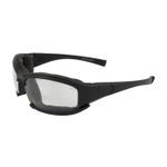 Bouton® 250-CE-10090 Cefiro™ 250-CE Dual Lens Safety Glasses With Temples and Elastic Headband Strap, Anti-Fog/Anti-Scratch, Clear Lens, Full Framed Frame, Black, Nylon Frame, Polycarbonate Lens, ANSI Z87.1+