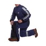 ArcGuard® ARC40B-3XR Performance Arc Flash Bib, 3XL, Navy, GORE® PYRAD® Fabric, 32 in L Inseam