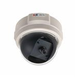 ACTi D51 Dome Camera, Fixed Lens, 1 MP Pixels, MJPEG Video Outputs, Indoor Indoor/Outdoor
