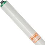 Shat-R-Shield® 68547 Straight Fluorescent Lamp, 86 W Wattage, R17d Recessed Double Contact Lamp Base, Linear Fluorescent Lamp, 8200 Lumens, 85 CRI, 4100 K Color Temperature, 96 in L
