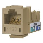 PREMISE WIRING SPEEDGAIN® XCELERATOR™ HXJ5EEI Cat 5e Modular Jack, Keystone Mounting, 1 Ports, Thermoplastic
