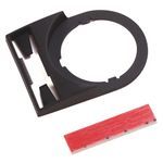 Rockwell Automation 800F Legend Plate, 30 X 40mm Std., 2 Piece Snap-In (Plate and Frame), English: EMERGENCY STOP, Red with White Legend Text, 22.5mm Opening