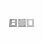 PREMISE WIRING PFBR826GYA Duplex/Style Line Opening Cover Flange, 4.15 in L x 2.97 in W, For Use With Floor Box, PVC