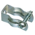 AMERICAN FITTINGS CHBOUS Industrial SPEC-grade™ Bolted Hanger With Bolt, SZ 0 For Use With: 3/8 to 1/2 in Rigid Conduit and 1/2 in EMT Conduit, Steel, Bright Electroplated Zinc
