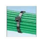 Panduit® Pan-Ty® PLT1S-C0 Plenum Rated Standard UV-Resistant Weather-Resistant Cable Tie, 4.8 in L x 0.19 in W x 0.052 in THK, Nylon 6.6, Black