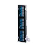 QuickPort® 49255-Q89 Field Configurable Patch Block, 12 Ports, Steel