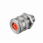 Wiring Device-Kellems SHC1015 Straight Male Liquidtight Conduit Connector With Locknut, 1/2 in Trade, 0.19 to 0.25 in Cable Openings, Aluminum, Machined