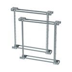 nVent HOFFMAN PTRA48S Square Hole Rack Angle, Steel
