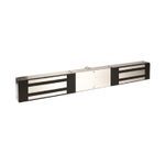 Securitron® DM62 Double Electromagnetic Lock, Electromagnetic Action, 1200 lb Holding Force, 250 mA at 12 VDC, 150 mA at 24 VDC Power Source, Satin Stainless Steel