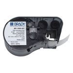 Brady® MC-1500-427 M Series Self-Laminating Wire and Cable Label, 25 ft L x 1-1/2 in W, Black on White/Clear Legend/Background, B-427 Vinyl