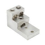 BURNDY® K21A36U2 K21A-U Dual Rated Universal Terminal Lug, 2 AWG to 600 kcmil Copper/Stranded Aluminum Conductor, 3/8 in Stud, 2 Bolt Holes, Aluminum