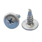 nVent CADDY SMS8 Low Profile Self-Drilling and Tapping Screw, Measurement System: Imperial, #8 Thread, 1/2 in OAL, Steel, Wafer Head, Electro-Galvanized, Phillips® Drive