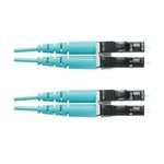Panduit® Opti-Core® FX2ERLNLNSNM001 Duplex Zipcord Fiber Optic Patch Cord, 2 Fibers, 1 m L