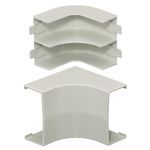 PREMISE WIRING WALLTRAK® PW2IEBC Internal Non-Metallic Elbow Base and Cover, For Use With: WallTrak® Non-Metallic Raceway, PVC, Office White