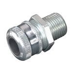 Crouse-Hinds CGB7915 Form E Non-Armored Straight Cable Gland, 2-1/2 in Trade, Cable Openings: 1-5/8 to 17/8 in, Aluminum/Steel, Acrylic Painted/Electro-Galvanized