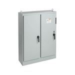 nVent HOFFMAN A72XM5418FTCLP4 A4L3D 2-Door Disconnect Enclosure, 72.12 in L x 54-1/2 in W x 18.12 in D, NEMA 4, Steel