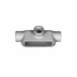 O-Z/Gedney Spec 5™ T-100 Type T Conduit Outlet Body, 1 in Hub, 12 cu-in Capacity, Malleable Iron, Zinc Plated