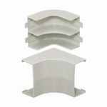 PREMISE WIRING WALLTRAK® PW2IEBC Internal Non-Metallic Elbow Base and Cover, For Use With: WallTrak® Non-Metallic Raceway, PVC, Office White