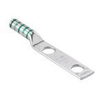 Panduit® Pan-Lug™ LCC600-12-6 2-Hole Compression Lug, 600 kcmil Copper Conductor, Die Code: P94, 1/2 in Stud, Tin Plated Copper
