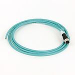 Allen-Bradley 1585D-F4TB-2 Ethernet Media, Micro D Code,  QD Style, Standard, Straight Female, 4 conductors (2 pair), Teal Unshld 24AWG Highflex TPE, 100BASE TX,  100 Mbit/s, No connector , flying leads, No Connector, standard, 2 Meters, Standard