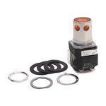 Rockwell Automation 800T-PAH16A Illuminated Pushbutton, 30.5 mm, 1NO-1NC Contact Configuration, Extended Head with Guard Operator, Amber