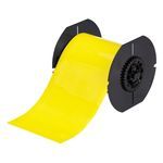 Brady® B30C-4250-509-YL Magnetic Printer Label, 25 ft H x 4-1/4 in W, Yellow Legend/Background, B-509 Polyester