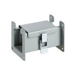 Hoffman F22L06 F10 Flat Straight Section Lay-In Wireway, 6 in L x 2-1/2 in W x 2-1/2 in H, Butt Hinged Cover, 14 ga Steel
