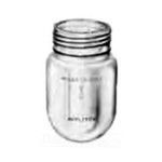 Appleton® UNILETS™ V-51™ VPG-1CL Round Bottom Light Fixture Globe, Cylinder Shape, 100 W Lamp, A21 Medium Incandescent Lamp, For Use With: V-51™ REA Series Vaportight Enclosed and Gasketed 100 W Medium Base Incandescent Lighting Fixture, Polycarbonate