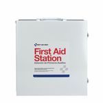 First Aid Only® 6155 First Aid Kit, Wall Mounting, 494 Components, Steel Case, 15-3/4 in H x 5-3/4 in W x 17 in D