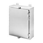 nVent HOFFMAN A48H3608SSLP A4S 1-Door Wall Mount Enclosure With Clamp, 48 in L x 36 in W x 8 in D, NEMA 3/3R/4/4X/12/13, 304 Stainless Steel